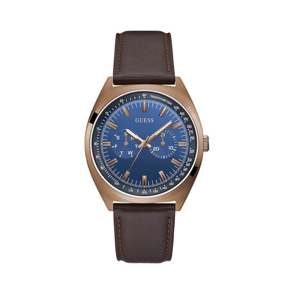 Guess GW0212G2 Men’s Brown Leather Strap Watches