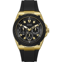 Guess W1049G5 Men's Black Silicone Strap Watches