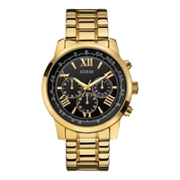 Guess W0379G4 Men's Black Dial Gold Stainless ..