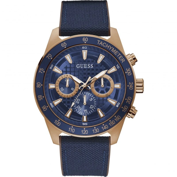 Guess GW0206G2 Men’s Blue Silicone Strap Watches