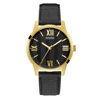 Guess GW0250G2 Men’s Black Leather Strap Watches