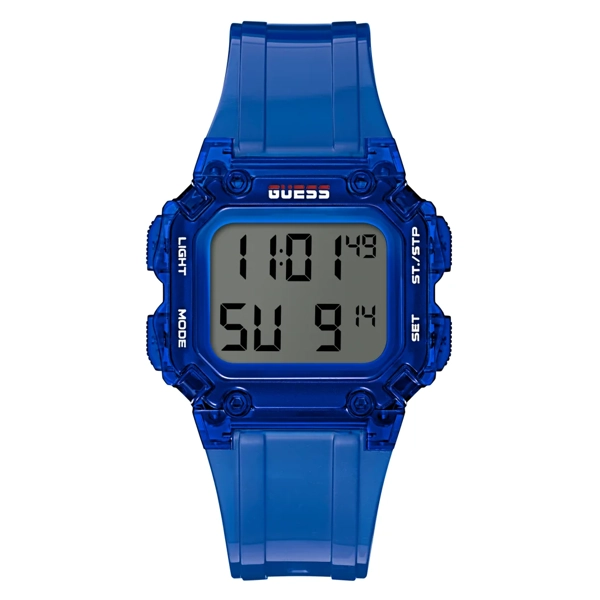 Guess GW0270G3 Men’s Blue Silicone Strap Watches