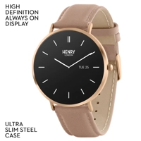 Henry London Smart Amoled Cobweb Leather Strap..