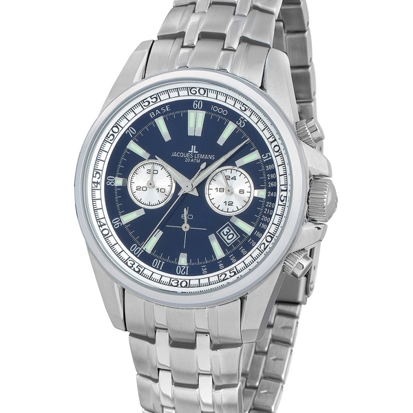 Jacques Lemans 1-1117.1IN Liverpool Men's Chronograph 44mm 20 ATM