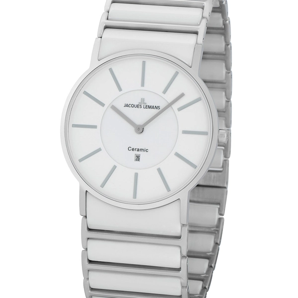 Jacques Lemans 1-1648E York Ceramic Men's 39mm 5 ATM