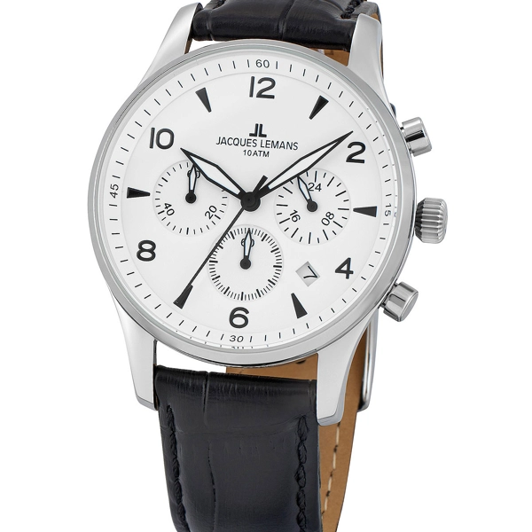 Jacques Lemans 1-1654.2ZB London chrono men's 40mm 10 ATM