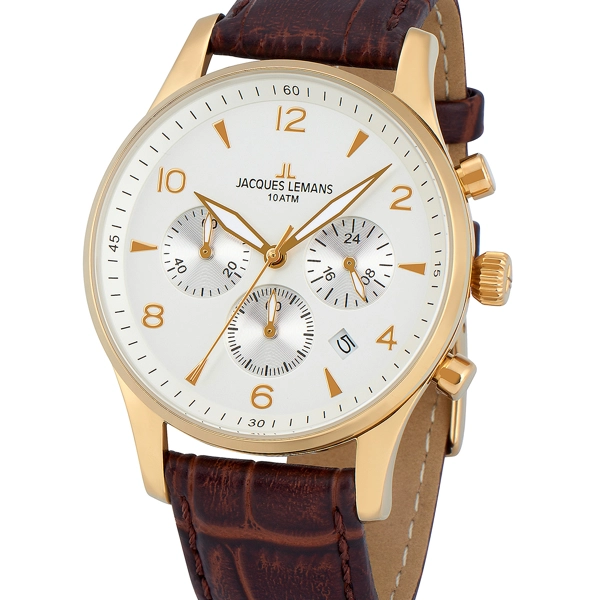 Jacques Lemans 1-1654.2ZD London chrono men's 40mm 10 ATM