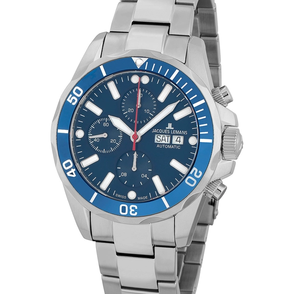 Jacques Lemans 1-1926G Liverpool automatic chrono 44mm 20ATM