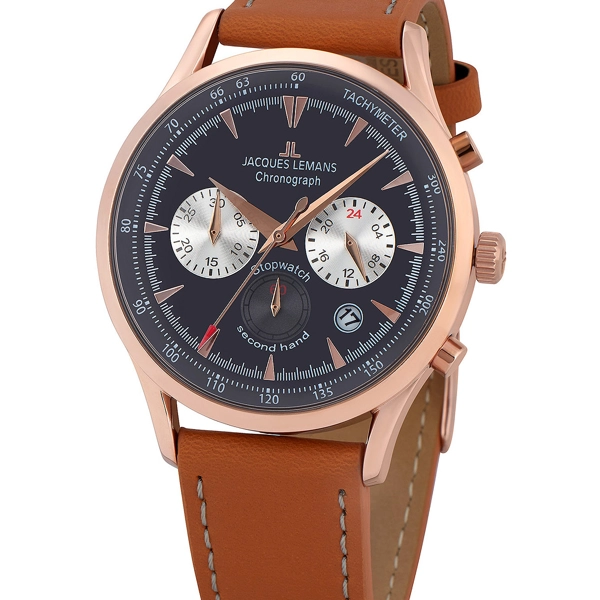 Jacques Lemans 1-2068F Retro Classic chrono men´s 41mm 5ATM