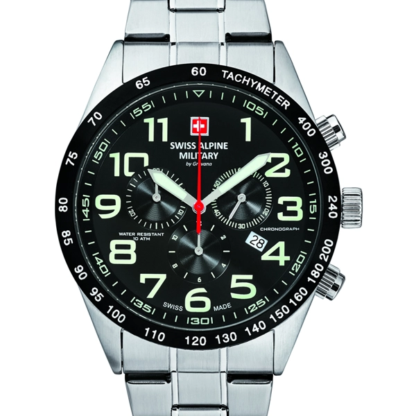 Swiss Alpine Military 7047.9137 chronograph 43mm 10ATM