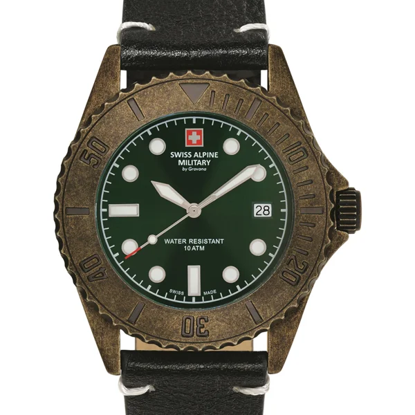 Swiss Alpine Military 7051.1583 diver vintage 41mm 10ATM