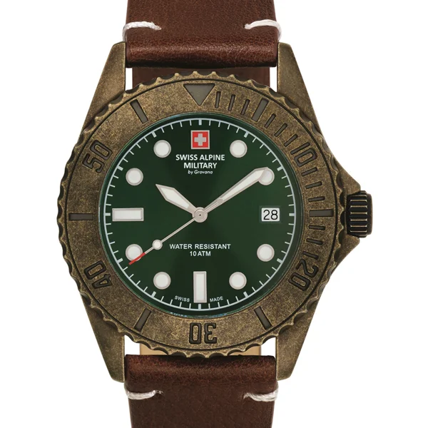 Swiss Alpine Military 7051.1584 diver vintage 41mm 10ATM