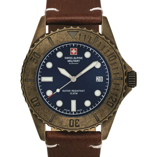 Swiss Alpine Military 7051.1585 diver vintage 41mm 10ATM