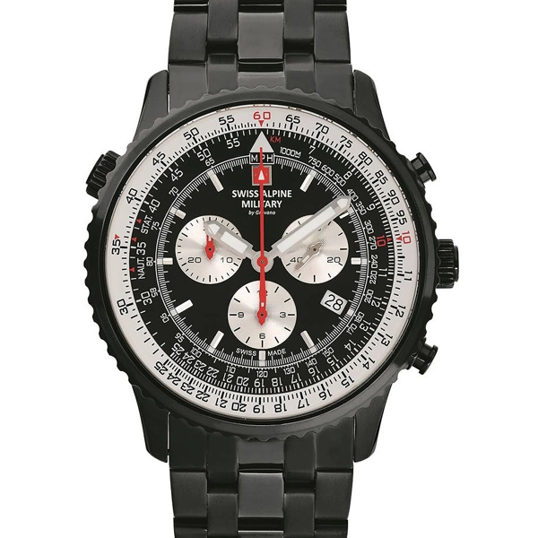 Swiss Alpine Military 7078.9177 chrono men`s 45mm 10ATM