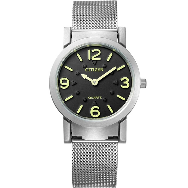 Citizen AC2200-55E quartz blind watch 35mm with 3D touch dial