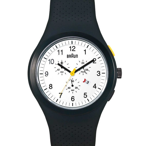 Braun BN0115WHBKB chronograph w. silicone strap 46mm 5ATM