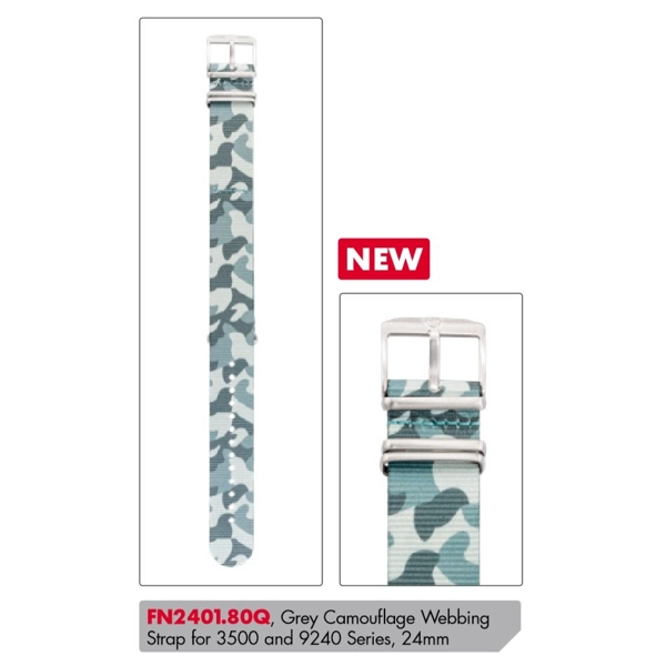 Luminox Textile Replacement Strap FN2401.80Q [24 mm] Camouflage + silver Buckle