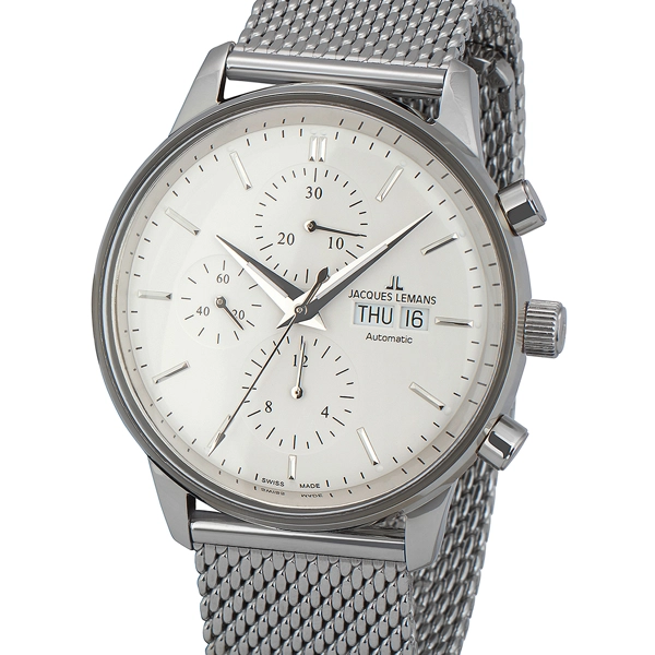 Jacques Lemans N-208E Retro Classic Men's Chronograph Automatic 44mm 5 ATM