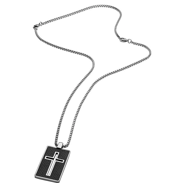 Police PJ26385PSS.01 necklace Noss cross 70cm adjustable