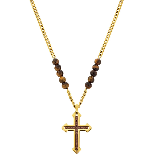Police PJ26568PSG.02 necklace Cuillin cross 70cm adjustable