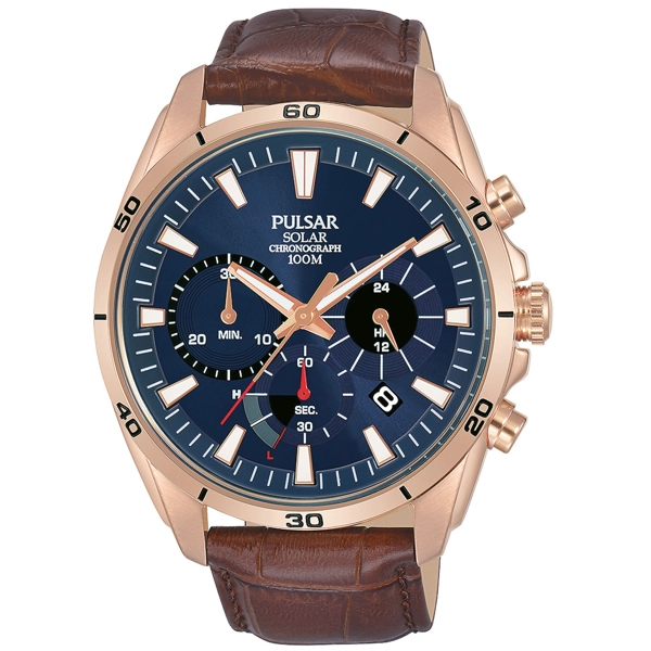 Pulsar PZ5062X1 Chronograph Solar 44mm 10 ATM