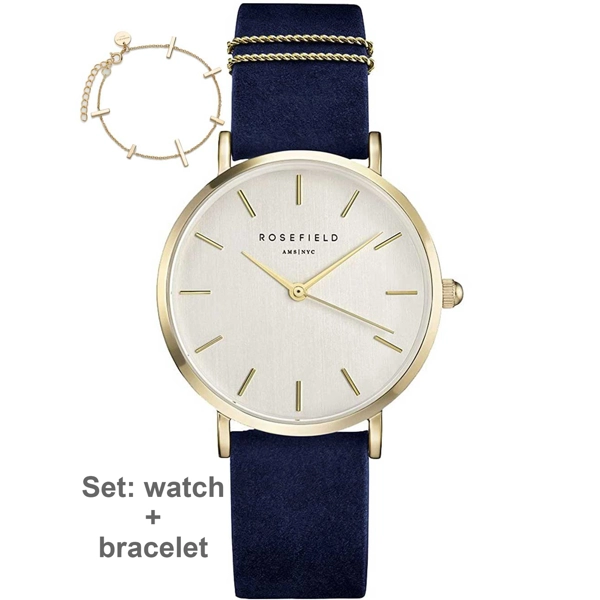 Rosefield WBUG-W70 West Village - set w. bracelet ladies 33mm 3ATM