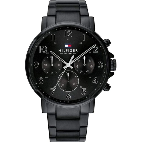 Tommy Hilfiger 1710383 Black Stainless Steel Watches For  Men