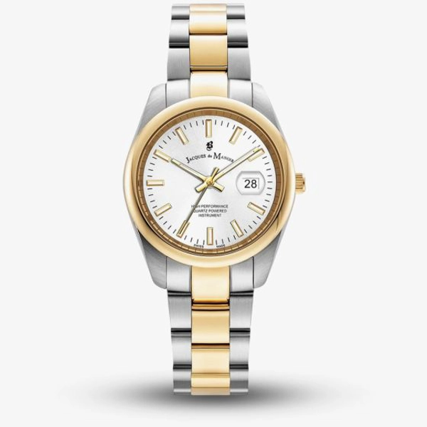 JACQUES DU MANOIR Allure JWL03804 Silver, Gold Stainless Steel Watches For Women