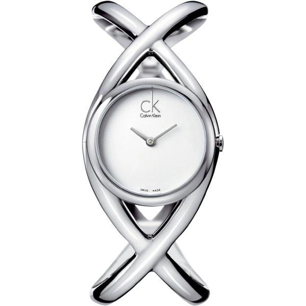 Calvin Klein K2L23120 Ladies Enlace Stainless Steel Crossover Watch