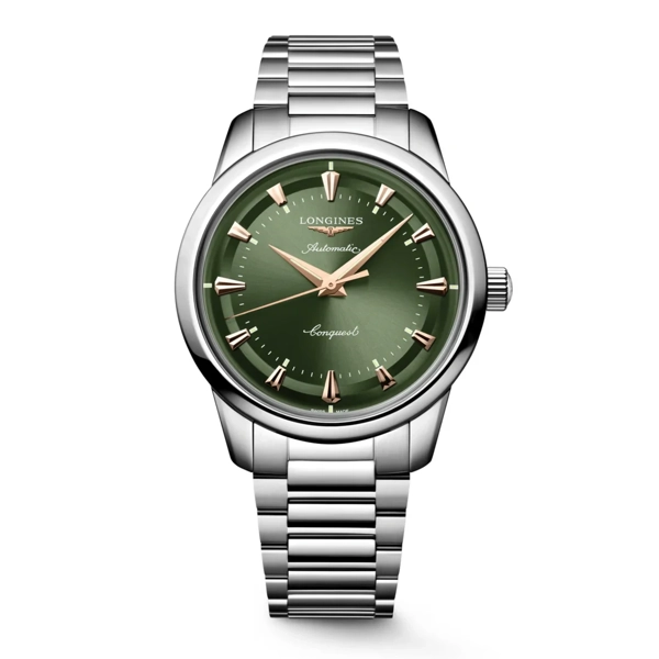 Longines Conquest Heritage L1.650.4.02.6 Silver Stainless Steel Watches For Men