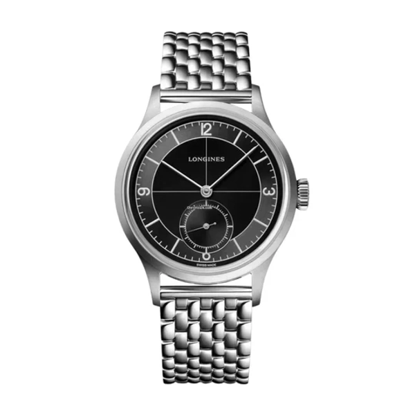 Longines Heritage Classic L2.828.4.53.6 Silver Stainless Steel Watches For Men