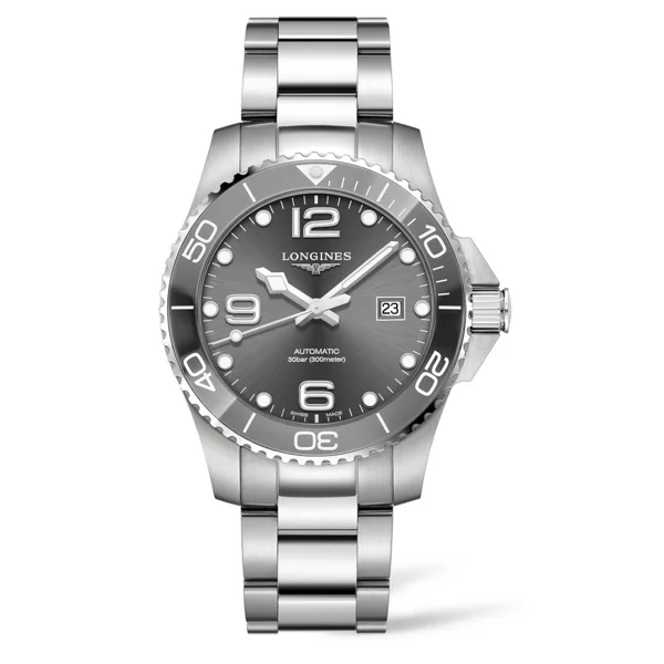 Longines Conquest HydroConquest L3.782.4.76.6 Silver Stainless Steel  For Men