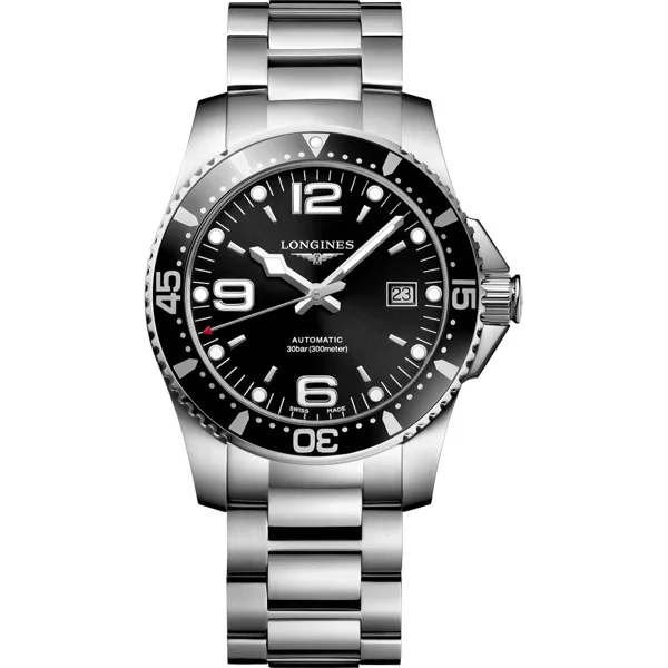 Longines Conquest HydroConquest L3.742.4.56.6 Silver Stainless Steel For Men