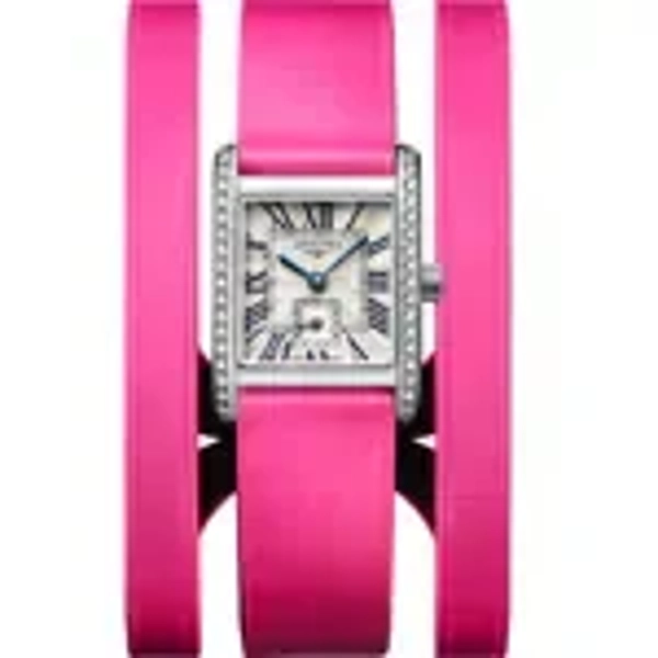 Longines Elegance Mini DolceVita L5.200.0.71.2 Pink Leather Watches For Womens