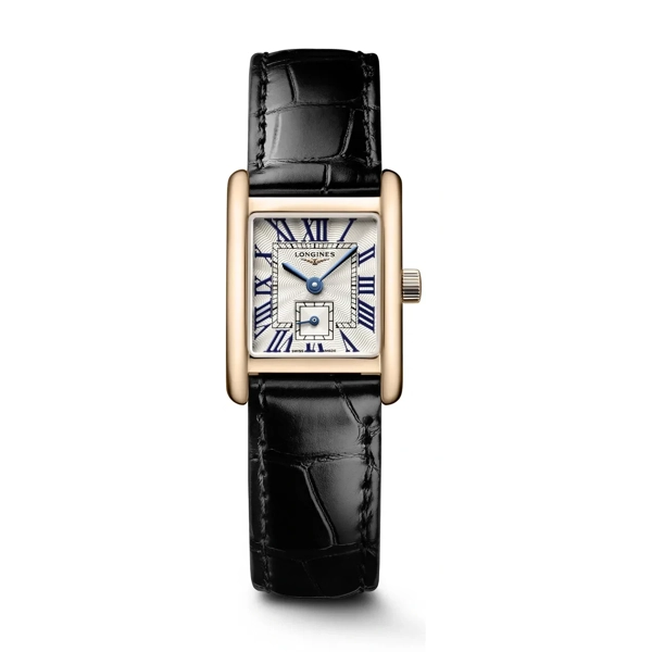 Longines Elegance Mini DolceVita L5.200.8.71.0 Black Leather Watches For Womens