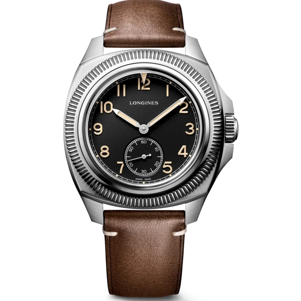 Longines Pilot Majetek L2.838.4.53.0 Brown Leather Watches For Men