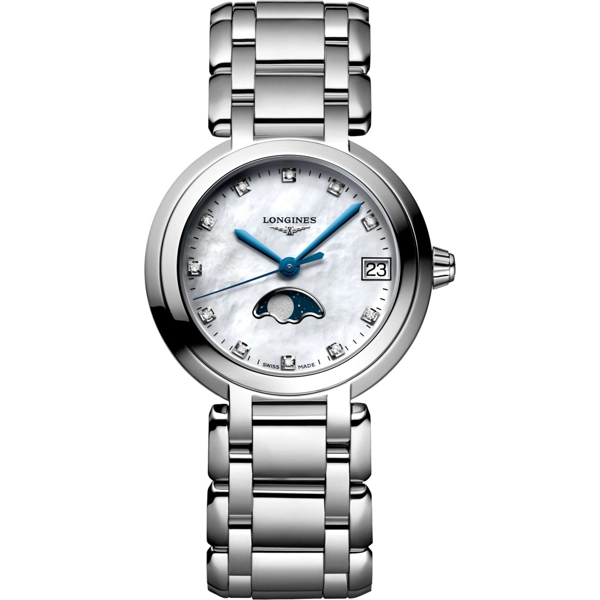 Longines Elegance PrimaLuna L8.115.4.87.6 Silver  Stainless Steel  Watches For Womens