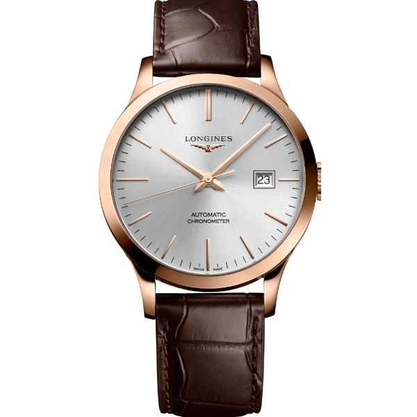 Longines Elegance Record L2.820.8.72.2 Brown Leather For Men