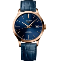 Longines Elegance Record L2.820.8.92.2 Blue Le..