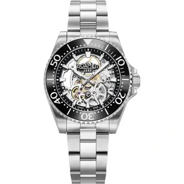 ROAMER PREMIER_SKELETON 986984_41_85_20 Silver Stainless Steel Watches For Men