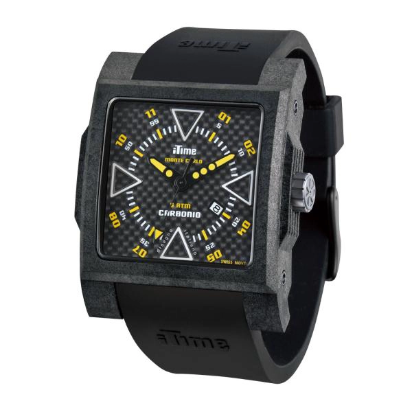 iTime Unisex with Black Dial Black Strap MC4300-C-MC02 Watch