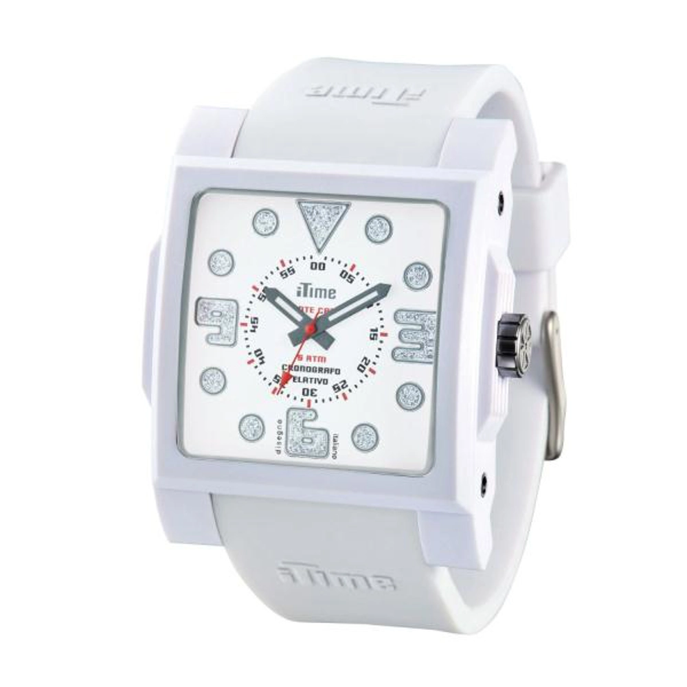 iTime Unisex White Dial..