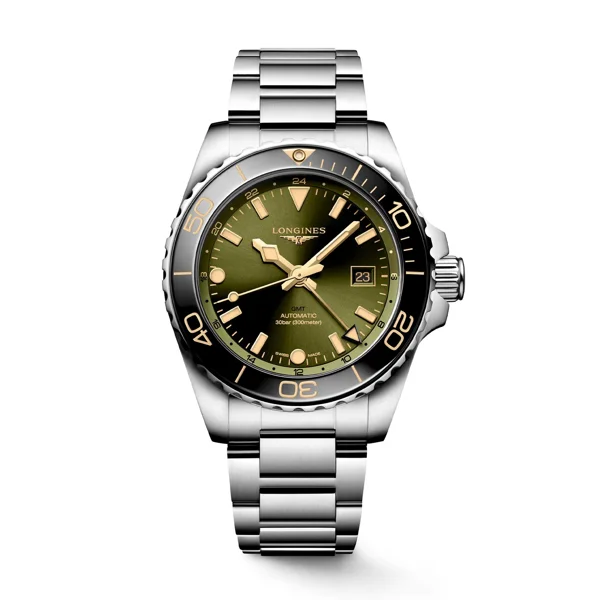 Longines Conquest HydroConquest GMT L3.890.4.06.6  Silver Stainless Steel  For Men