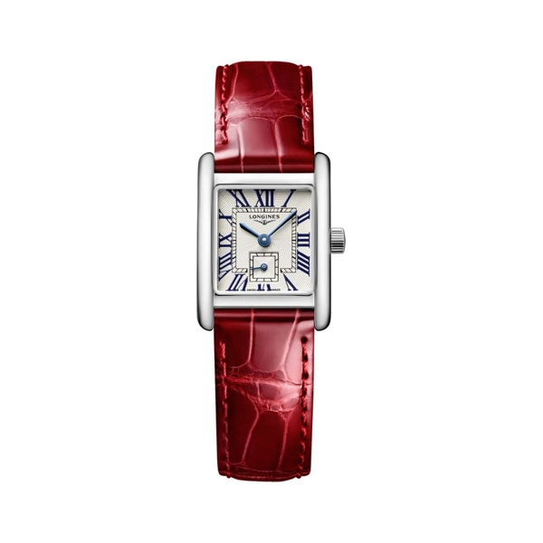 Longines Elegance Mini DolceVita L5.200.4.71.5 Red Leather Watches For Womens