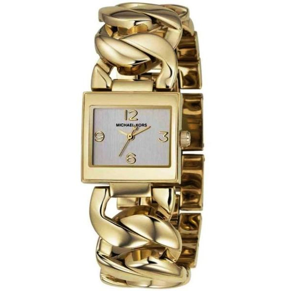 Michael Kors MK3024 Ladies Steel Chunky Bracelet Silver Dial Watch