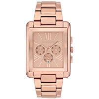 Michael Kors Bradley Slim Chrono Rose Gold-ton..