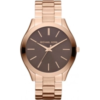 Michael Kors MK3181 Women's Brown Dial Gold Br..