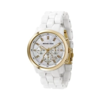 Michael Kors Ladies Ceramic Silicone Chronogra..