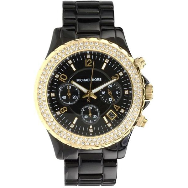 Michael Kors Women's MK5301 Black Acetate Bracelet Watch