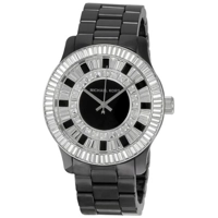 Michael Kors Baguette Crystal Black Ceramic Me..